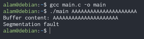 segfault